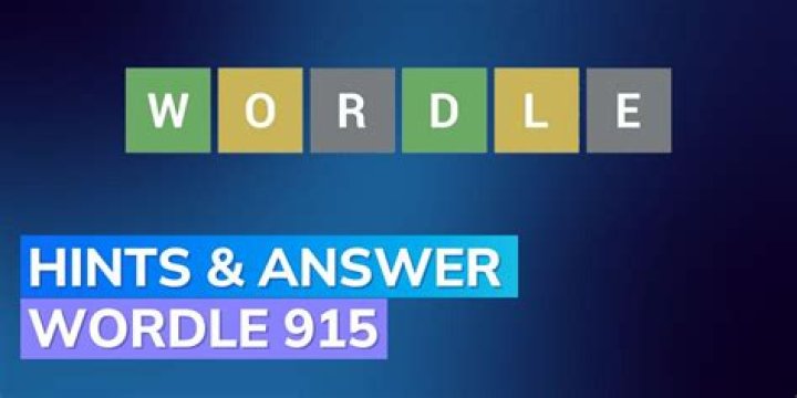 Wordle #915 Hints and Answer