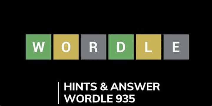 Wordle #935 Hints and Answer