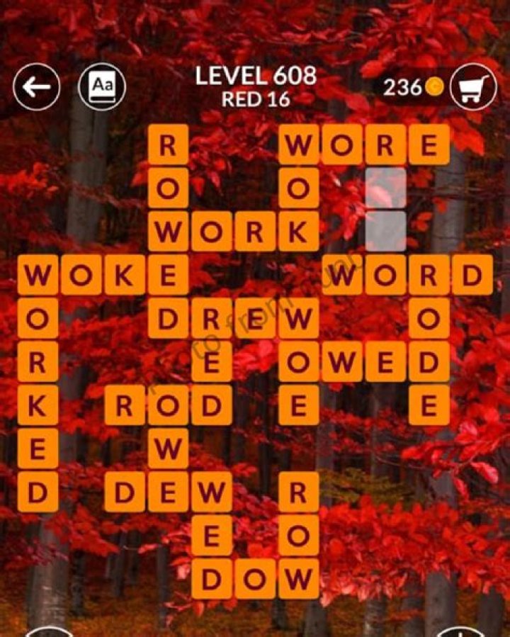 Wordscapes Marsh-Red 16 Answers • Game Solver