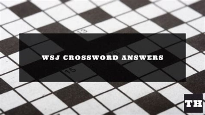 WSJ Crossword Answers for October 11 2023