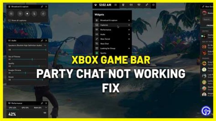 Xbox Game Bar Party Chat Not Working Fix (2022)