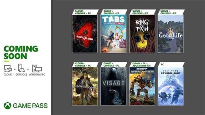 Xbox Game Pass October 2021: Back 4 Blood, Destiny 2 PC, and More